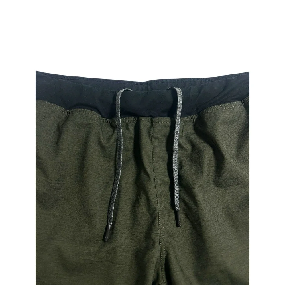 Prana‎ Peak To Creek Shorts Men's Size XL Performance Black Olive Green